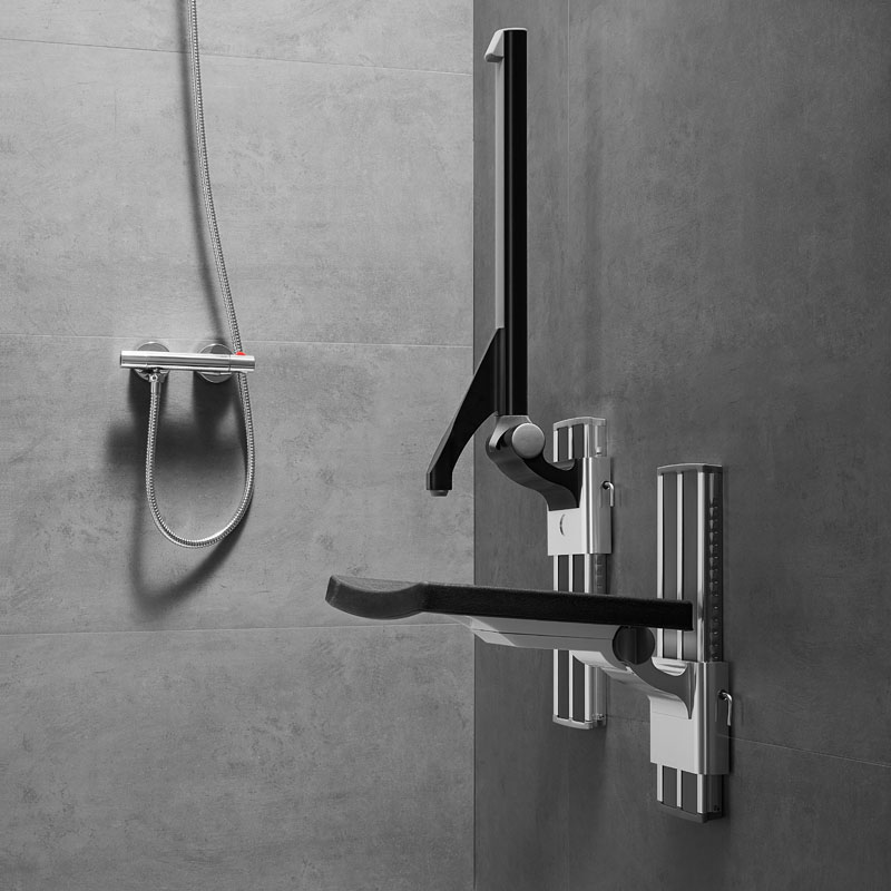 lift-up shower seat height adjustable