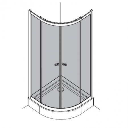 qudrant sliding shower doors